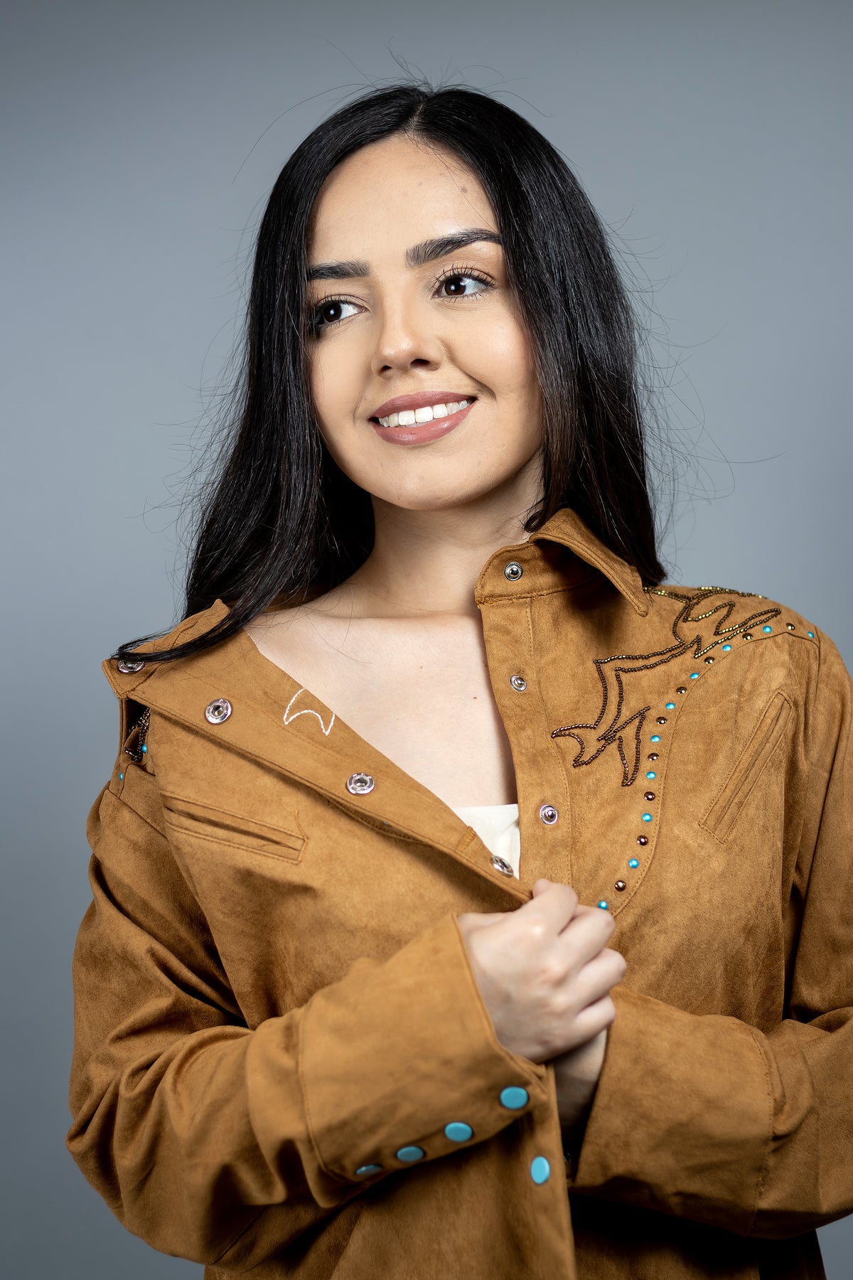 Alice Suede Shirt Blouse