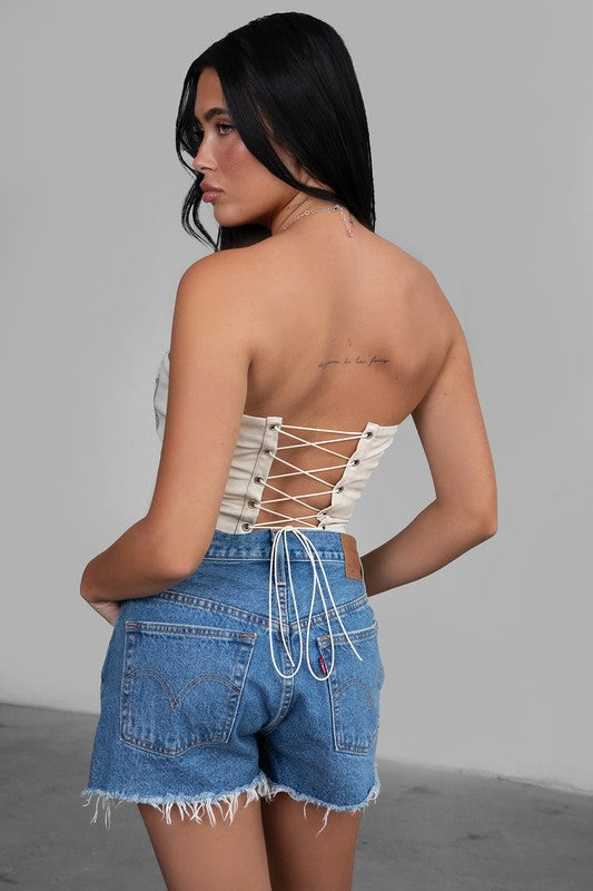 Western Corset Top (Cream)