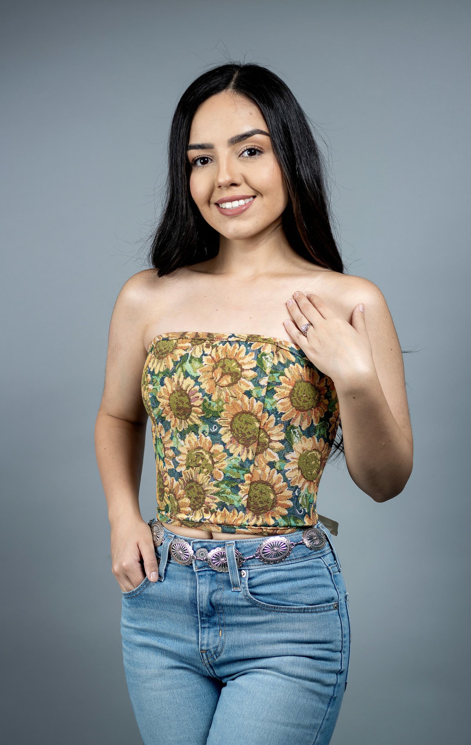 Sunflower Corset Top
